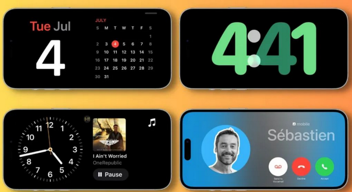 沙田镇苹果手机维修分享iOS17横屏充电待机显示有什么好处 