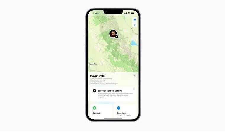 沙田镇苹果14维修分享iPhone14系列中 FindMy功能通过卫星分享位置方法教程 